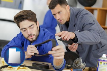 vocational school with Utah icon